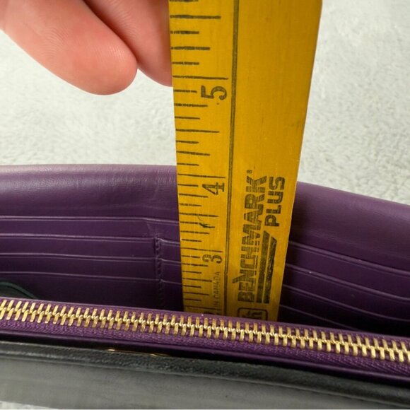 LOEWE Anagram Leather Bifold Long Wallet Black - Picture 14 of 15